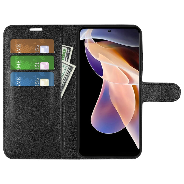 For Xiaomi Redmi Note 11 Pro / Note 11 Pro+ Litchi Texture Horizontal Flip Protective Case with Holder & Card Slots & Wallet(Black) - Xiaomi Cases by PMC TechLife | Online Shopping South Africa | PMC TechLife | Buy Now Pay Later Mobicred