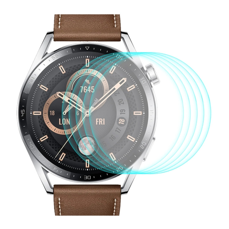 5 PCS For Huawei Watch GT 3 46mm ENKAY Hat-Prince 0.2mm 9H 2.15D Curved Edge Tempered Glass Screen Protector Watch Film - Screen Protector by ENKAY | Online Shopping South Africa | PMC TechLife | Buy Now Pay Later Mobicred