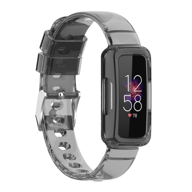 For Fitbit inspire HR Transparent Silicone Integrated Watch Band(Transparent) - Watch Bands by PMC TechLife | Online Shopping South Africa | PMC TechLife | Buy Now Pay Later Mobicred