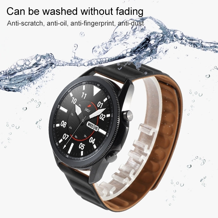 For Samsung Galaxy Live SM-R382 Silicone Magnetic Watch Band(Gray) - Watch Bands by PMC TechLife | Online Shopping South Africa | PMC TechLife | Buy Now Pay Later Mobicred