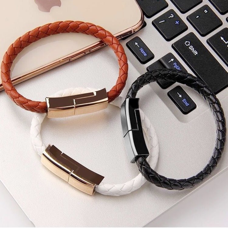 XJ-73 20cm USB to 8 Pin Bracelet Charging Data Cable(White) - Multifunction Cable by PMC TechLife | Online Shopping South Africa | PMC TechLife | Buy Now Pay Later Mobicred