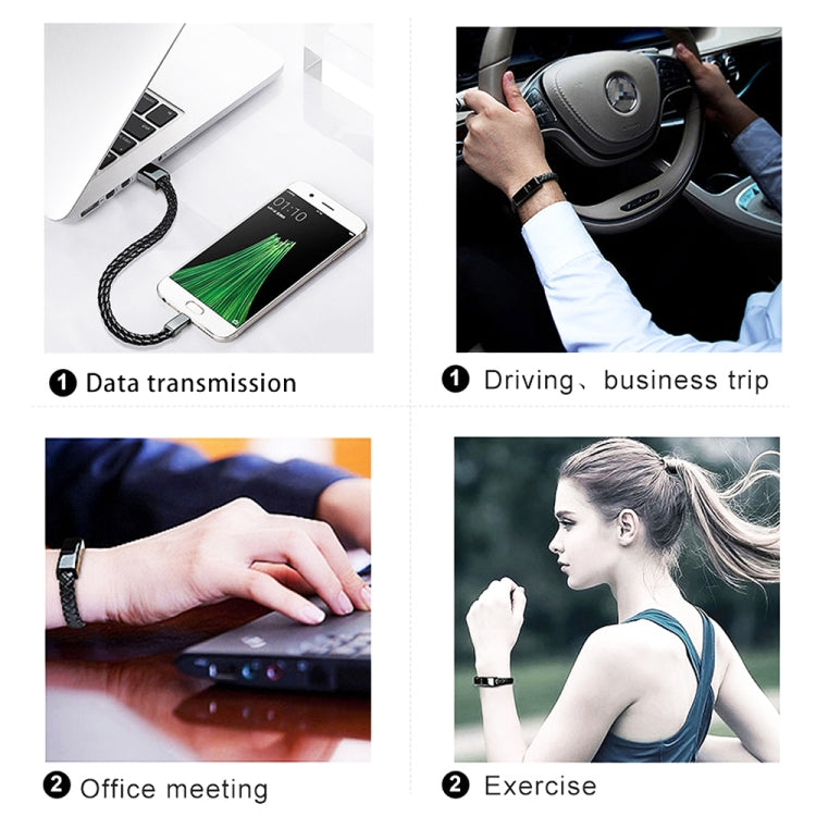 XJ-73 20cm USB to 8 Pin Bracelet Charging Data Cable(White) - Multifunction Cable by PMC TechLife | Online Shopping South Africa | PMC TechLife | Buy Now Pay Later Mobicred