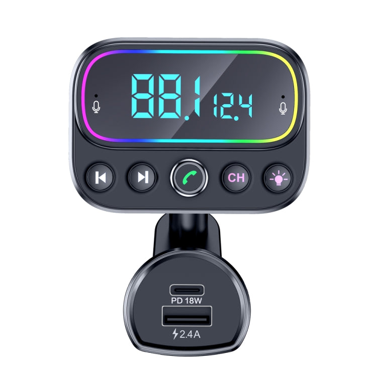 T67 Bluetooth 5.0 Car MP3 Music Player FM Modulator Transmitter Wireless AUX Adapter Hands-free - Bluetooth Car Kits by PMC TechLife | Online Shopping South Africa | PMC TechLife