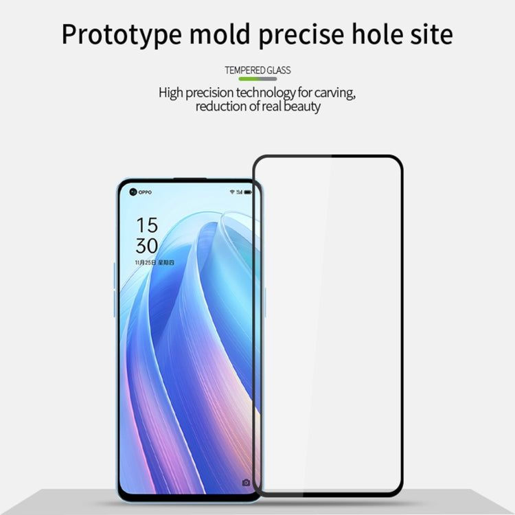 For OPPO Reno7 5G PINWUYO 9H 2.5D Full Screen Tempered Glass Film(Black) - free shipping - PMC TechLife - Order now!