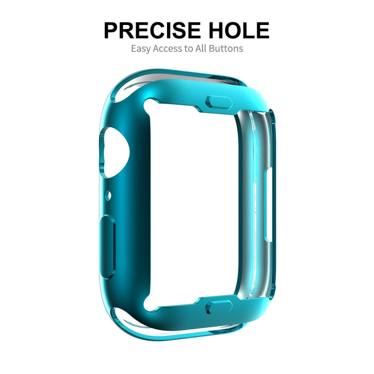 For Apple Watch Series 8 / 7 41mm ENKAY Hat-Prince Electroplated TPU Case(Cyan) - free shipping - PMC TechLife - Order now!