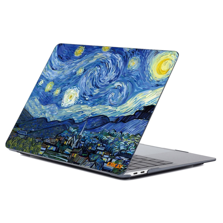 For MacBook Air 13.3 inch A1932 2018 ENKAY Hat-Prince Natural Series Laotop Protective Crystal Case(Starry Night) - MacBook Air Cases by ENKAY | Online Shopping South Africa | PMC TechLife | Buy Now Pay Later Mobicred