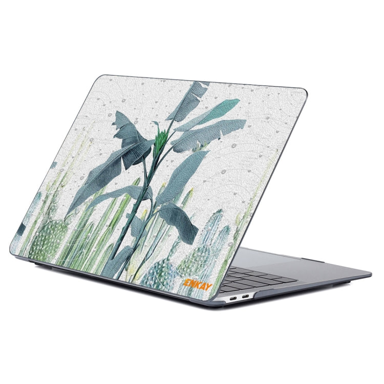 ENKAY Hat-Prince Natural Series Laotop Protective Crystal Case for MacBook Pro 16 inch A2141(Banana Leaves) - MacBook Pro Cases by ENKAY | Online Shopping South Africa | PMC TechLife | Buy Now Pay Later Mobicred