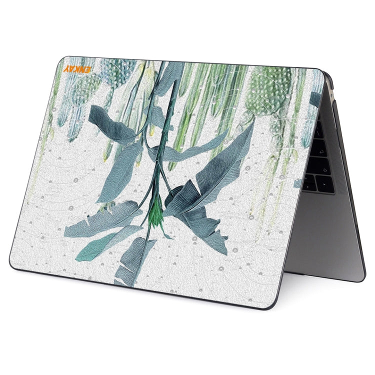 ENKAY Hat-Prince Natural Series Laotop Protective Crystal Case for MacBook Pro 16 inch A2141(Banana Leaves) - MacBook Pro Cases by ENKAY | Online Shopping South Africa | PMC TechLife | Buy Now Pay Later Mobicred