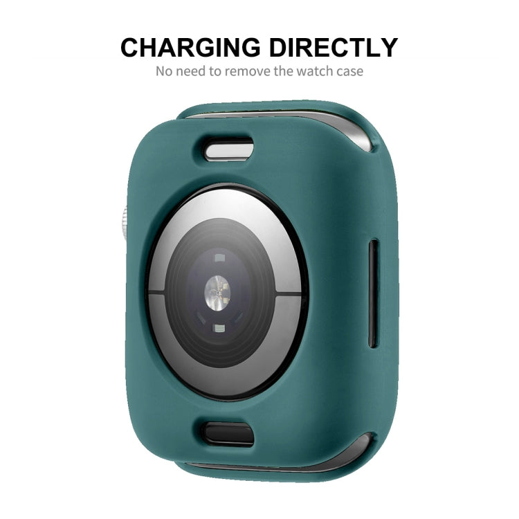 ENKAY  TPU Case  + Full Coverage PET Screen Protector For Apple Watch Series 8 / 7 45mm(Deep Green) - free shipping - PMC TechLife - Order now!