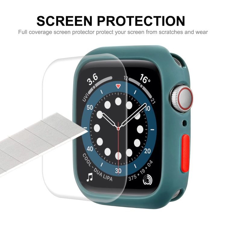 ENKAY  TPU Case  + Full Coverage PET Screen Protector For Apple Watch Series 8 / 7 45mm(Deep Green) - free shipping - PMC TechLife - Order now!