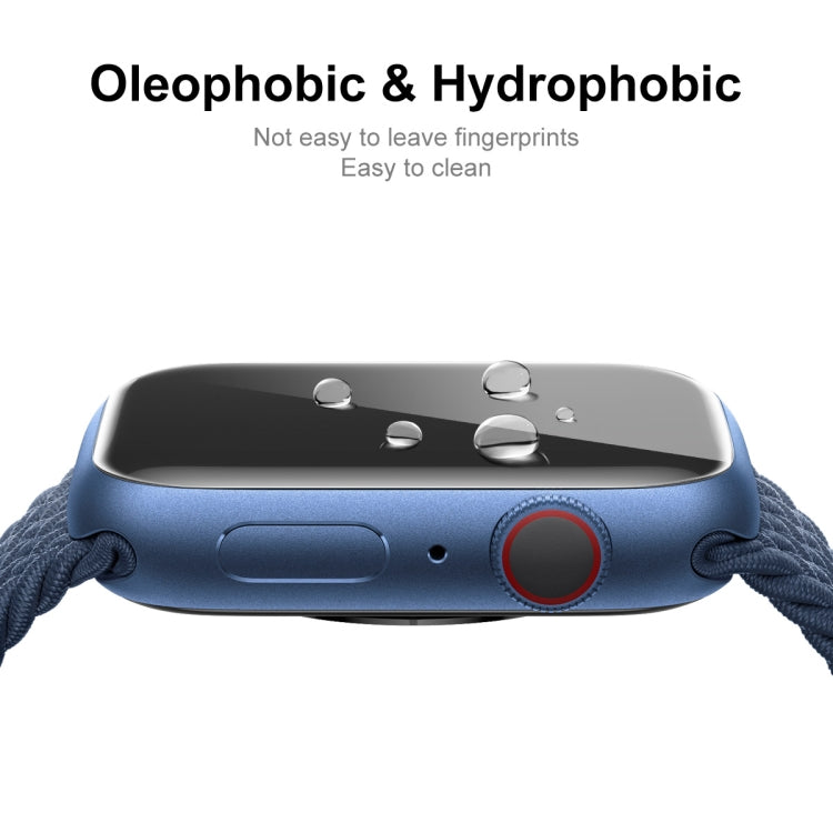 For Apple Watch Series 8 / 7 45mm ENKAY Carbon Fiber PC Case + Full Coverage PET Screen Protector - Watch Cases by ENKAY | Online Shopping South Africa | PMC TechLife | Buy Now Pay Later Mobicred