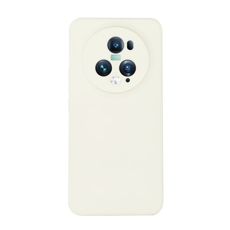 For Honor Magic5 Pro ENKAY Liquid Silicone Soft Shockproof Phone Case(Beige) - Honor Cases by ENKAY | Online Shopping South Africa | PMC TechLife | Buy Now Pay Later Mobicred
