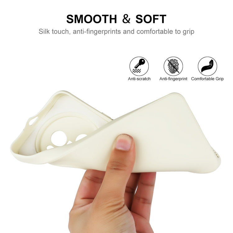 For Honor Magic5 Pro ENKAY Liquid Silicone Soft Shockproof Phone Case(Beige) - Honor Cases by ENKAY | Online Shopping South Africa | PMC TechLife | Buy Now Pay Later Mobicred