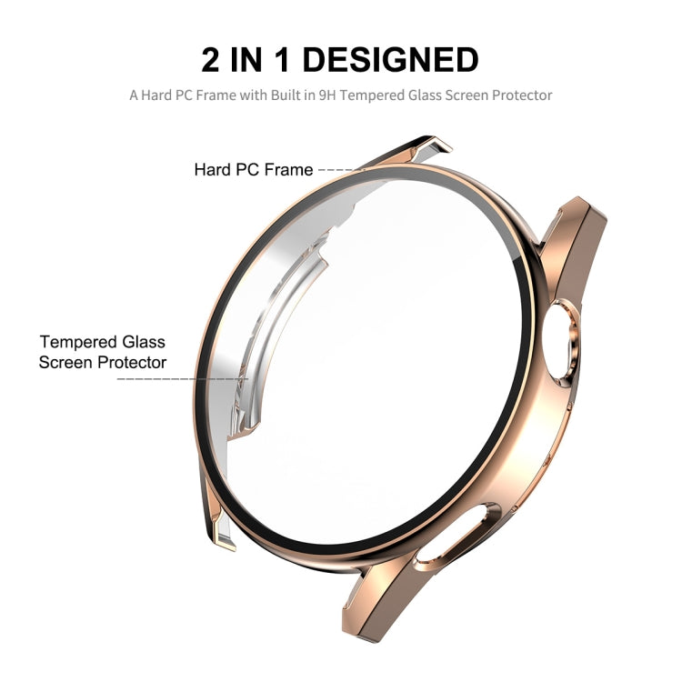 For Huawei Watch GT 3 42mm ENKAY PC Frame + Tempered Glass Protector Composite Case(Rose Gold) - free shipping - PMC TechLife - Order now!
