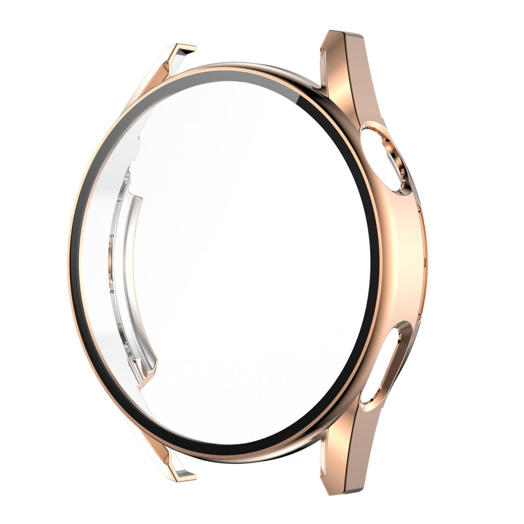 For Huawei Watch GT 3 46mm ENKAY PC Frame + Tempered Glass Protector Composite Case(Rose Gold) - Watch Cases by ENKAY | Online Shopping South Africa | PMC TechLife | Buy Now Pay Later Mobicred