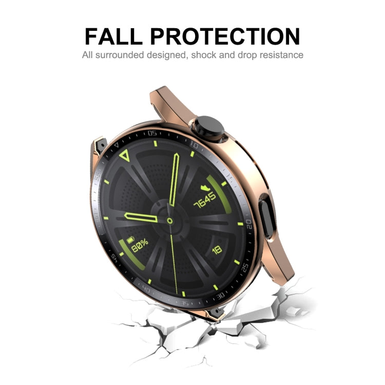 For Huawei Watch GT 3 46mm ENKAY PC Frame + Tempered Glass Protector Case With Scale(Black) - free shipping - PMC TechLife - Order now!