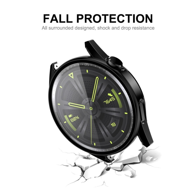 For Huawei Watch GT 3 46mm ENKAY Matte PC Frame + Tempered Glass Protector Case(Dark Green) - free shipping - PMC TechLife - Order now!