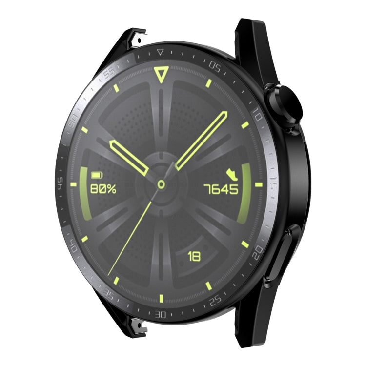 For Huawei Watch GT 3 46mm ENKAY Matte PC Frame + Tempered Glass Protector Case With Scale(Black) - free shipping - PMC TechLife - Order now!