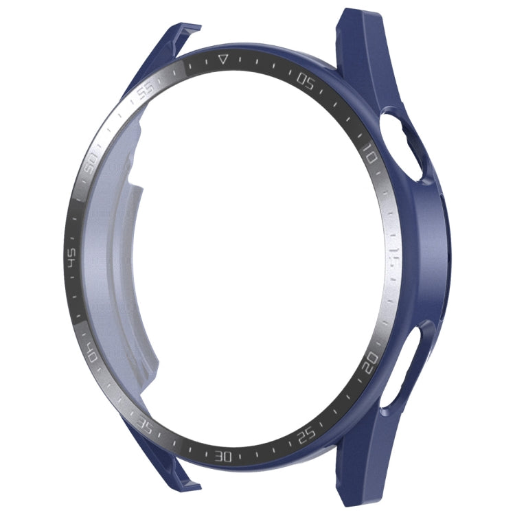 For Huawei Watch GT 3 46mm ENKAY Matte PC Frame + Tempered Glass Protector Case With Scale(Dark Blue) - free shipping - PMC TechLife - Order now!