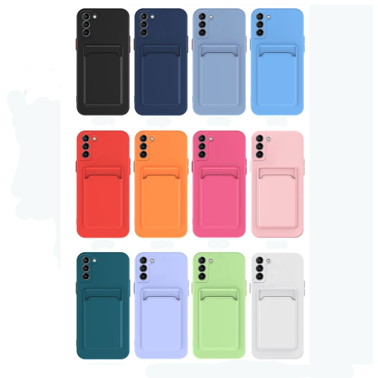For Samsung Galaxy S22+ 5G Skin Feel Card Contrast Color Button TPU Phone Case(Black) - free shipping - PMC TechLife - Order now!