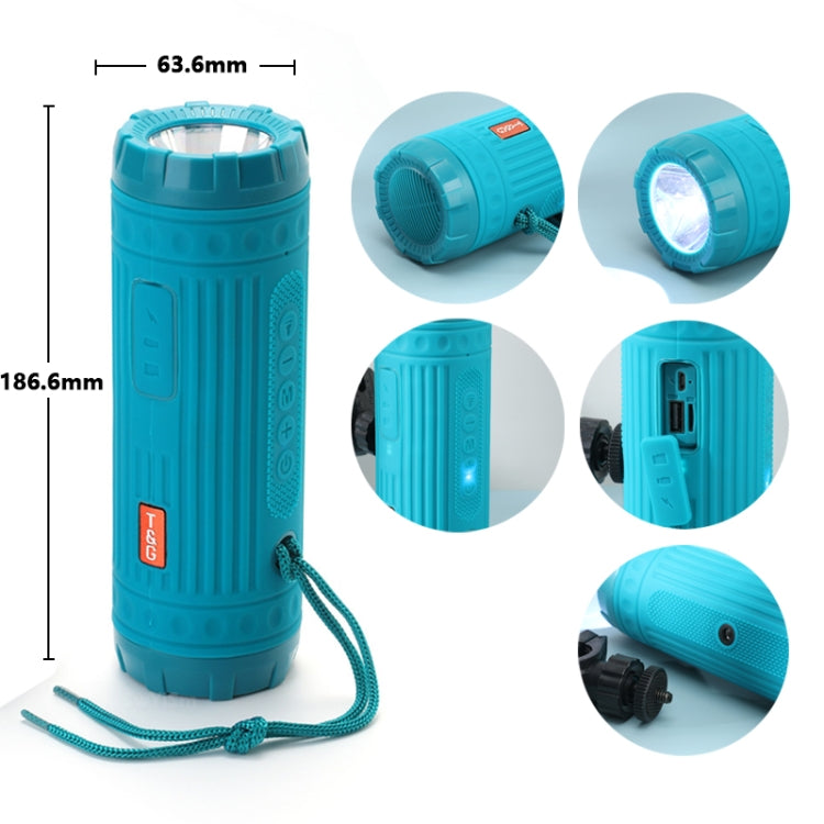 T&G TG312 LED Outdoor Portable Multifunctional Wireless Bluetooth Speaker(Blue) - Waterproof Speaker by T&G | Online Shopping South Africa | PMC TechLife | Buy Now Pay Later Mobicred