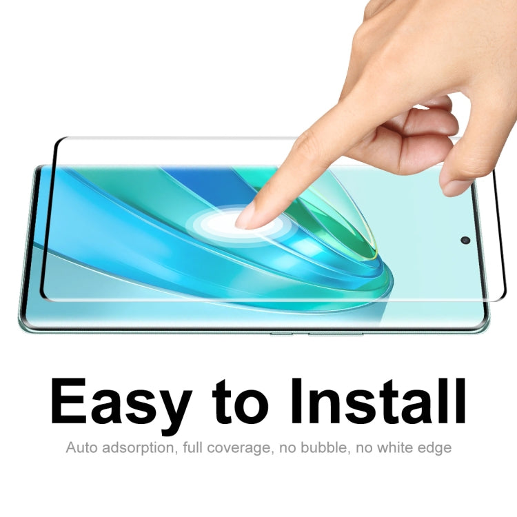 For Honor X9A / Magic5 Lite 2pcs ENKAY 3D Hot Bending Edge Glue Tempered Glass Full Film with Lens Film - Honor Tempered Glass by ENKAY | Online Shopping South Africa | PMC TechLife | Buy Now Pay Later Mobicred