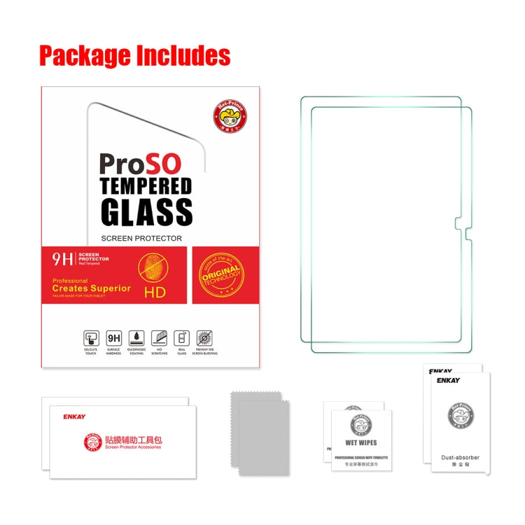 2 PCS For Samsung Galaxy Tab A8 10.5 2021 ENKAY 0.33mm Explosion-proof Tempered Glass Tablet Film - For Samsung Tab by ENKAY | Online Shopping South Africa | PMC TechLife | Buy Now Pay Later Mobicred