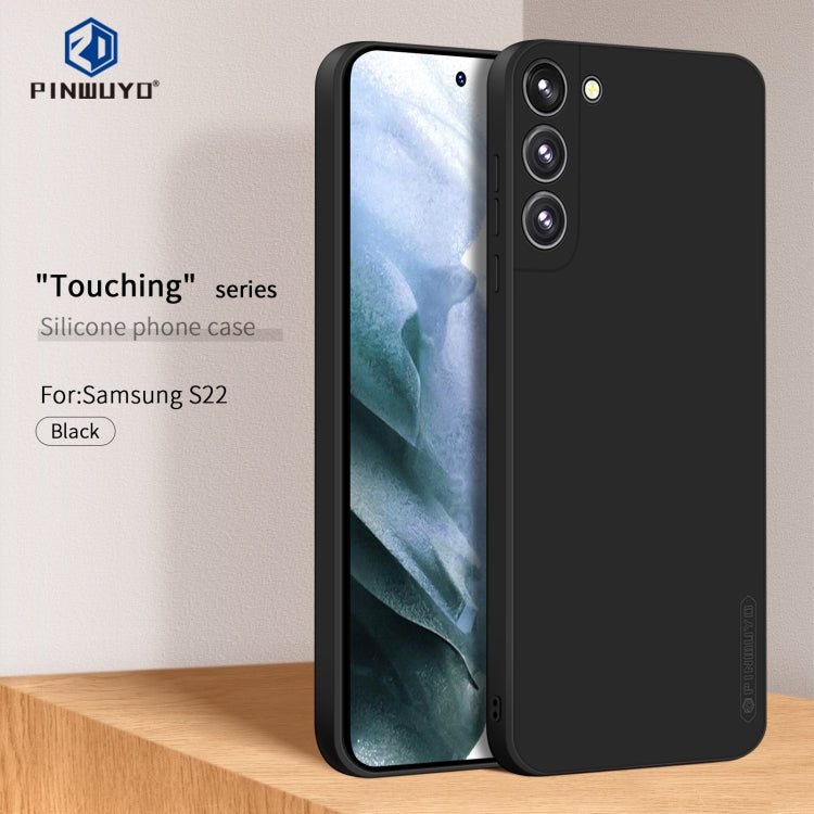 For Samsung Galaxy S22 5G PINWUYO Liquid Silicone TPU Phone Case(Black) - free shipping - PMC TechLife - Order now!