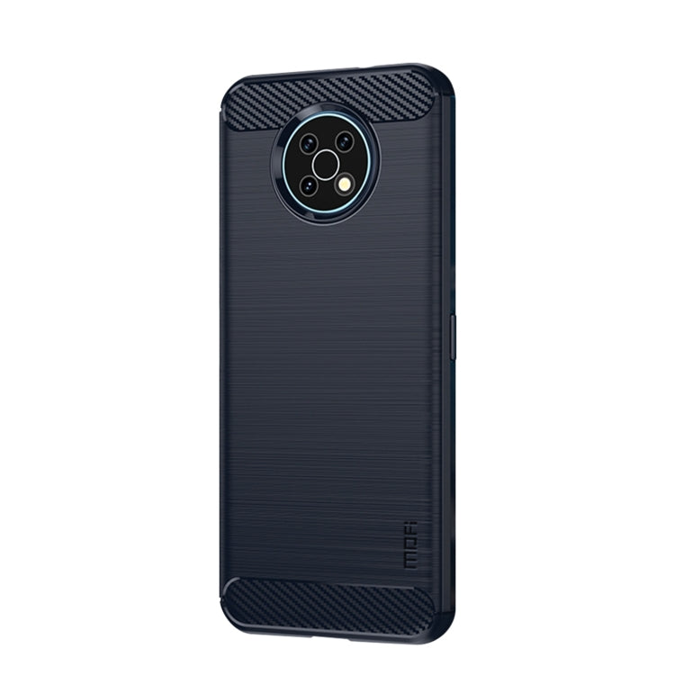 For Nokia G50 MOFI Gentleness Brushed Carbon Fiber Soft TPU Case(Blue) - free shipping - PMC TechLife - Order now!