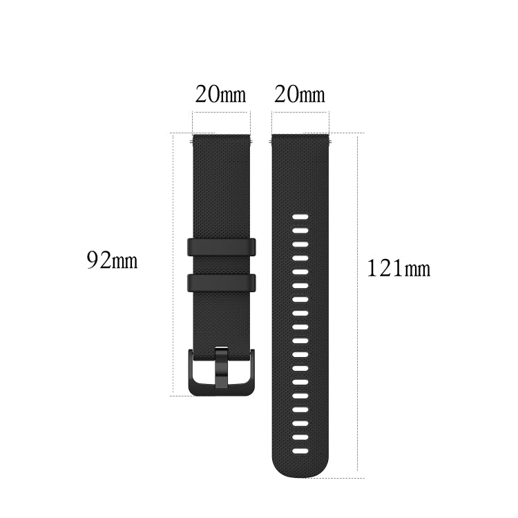 Compatible with Garmin VivoMove Style Small Lattice Silicone Watch Band(Gray) - Watch Bands by PMC TechLife | Online Shopping South Africa | PMC TechLife | Buy Now Pay Later Mobicred
