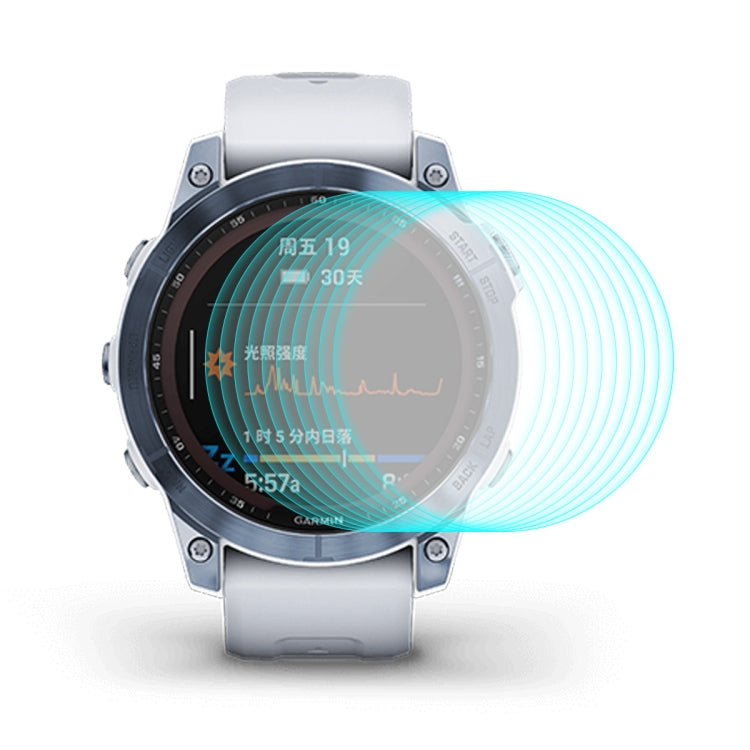 10 PCS Compatible with Garmin Fenix 7 ENKAY 0.2mm 9H Tempered Glass Screen Protector Watch Film - Screen Protector by ENKAY | Online Shopping South Africa | PMC TechLife | Buy Now Pay Later Mobicred