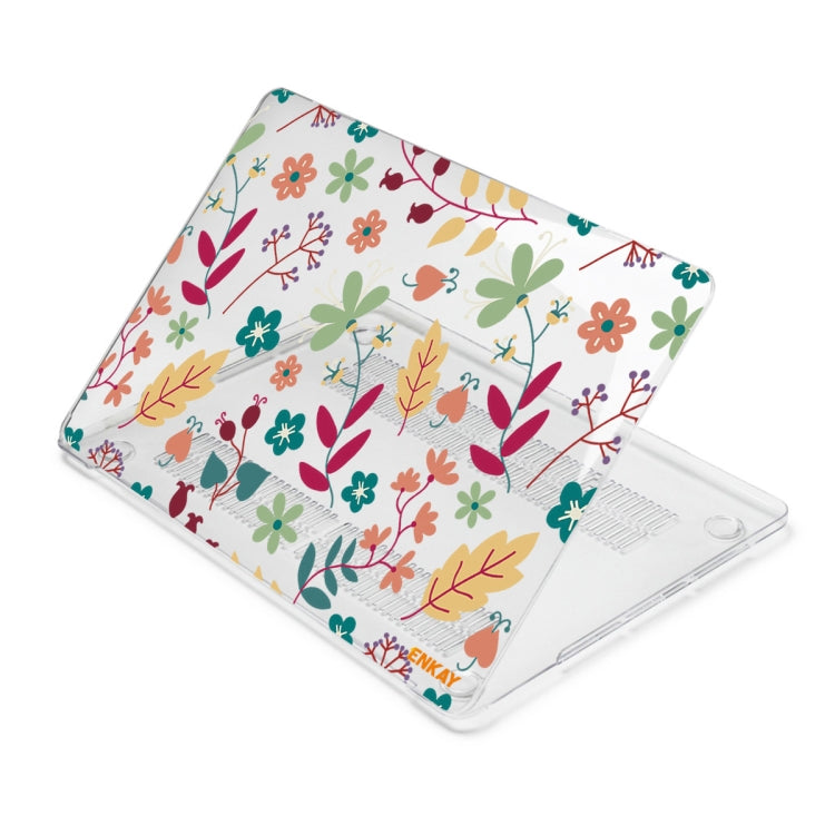 ENKAY Flower Series Pattern Laotop Protective Crystal Case For MacBook Pro 14.2 inch A2442 (2021)(Spring) - MacBook Pro Cases by ENKAY | Online Shopping South Africa | PMC TechLife | Buy Now Pay Later Mobicred