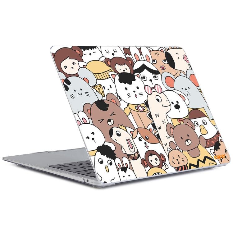 ENKAY Animal Series Pattern Laotop Protective Crystal Case For MacBook Pro 13.3 inch A1706 / A1708 / A1989 / A2159(Animals No.1) - MacBook Pro Cases by ENKAY | Online Shopping South Africa | PMC TechLife | Buy Now Pay Later Mobicred