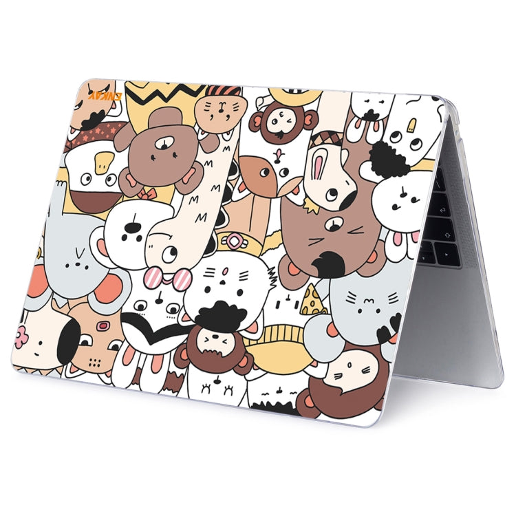 ENKAY Animal Series Pattern Laotop Protective Crystal Case For MacBook Pro 13.3 inch A1706 / A1708 / A1989 / A2159(Animals No.1) - MacBook Pro Cases by ENKAY | Online Shopping South Africa | PMC TechLife | Buy Now Pay Later Mobicred