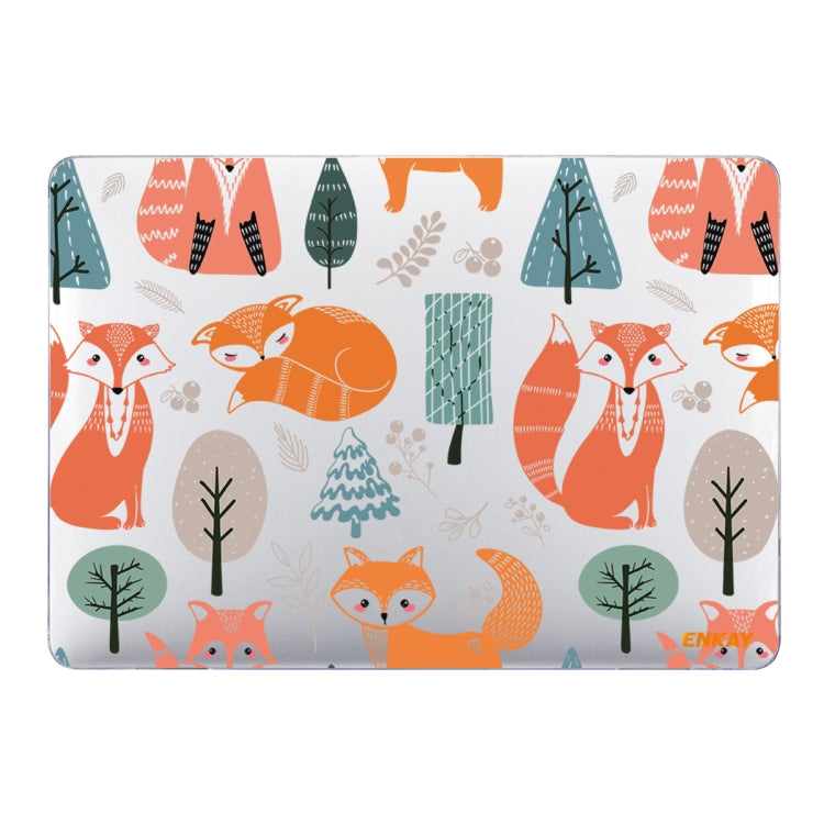 ENKAY Animal Series Pattern Laotop Protective Crystal Case For MacBook Pro 13.3 inch A1706 / A1708 / A1989 / A2159(Fox) - MacBook Pro Cases by ENKAY | Online Shopping South Africa | PMC TechLife