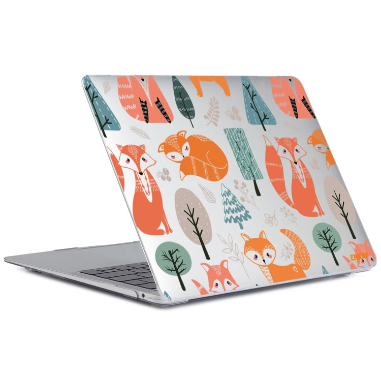 ENKAY Animal Series Pattern Laotop Protective Crystal Case For MacBook Pro 13.3 inch A1706 / A1708 / A1989 / A2159(Fox) - MacBook Pro Cases by ENKAY | Online Shopping South Africa | PMC TechLife