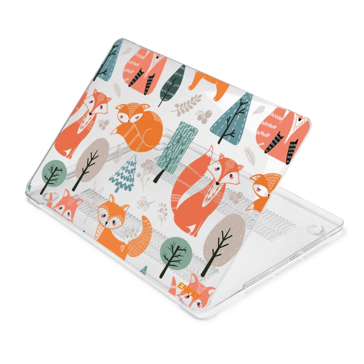 ENKAY Animal Series Pattern Laotop Protective Crystal Case For MacBook Pro 13.3 inch A1706 / A1708 / A1989 / A2159(Fox) - MacBook Pro Cases by ENKAY | Online Shopping South Africa | PMC TechLife