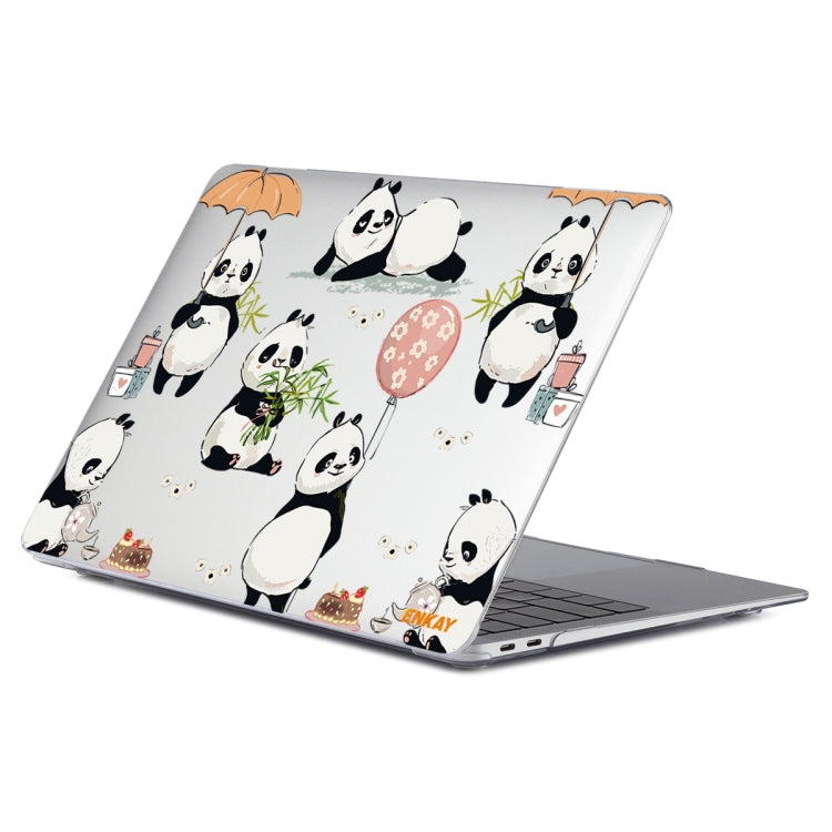 ENKAY Animal Series Pattern Laotop Protective Crystal Case For MacBook Pro 13.3 inch A1706 / A1708 / A1989 / A2159(Panda) - MacBook Pro Cases by ENKAY | Online Shopping South Africa | PMC TechLife | Buy Now Pay Later Mobicred