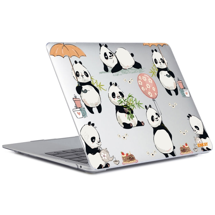 ENKAY Animal Series Pattern Laotop Protective Crystal Case For MacBook Pro 13.3 inch A1706 / A1708 / A1989 / A2159(Panda) - MacBook Pro Cases by ENKAY | Online Shopping South Africa | PMC TechLife | Buy Now Pay Later Mobicred