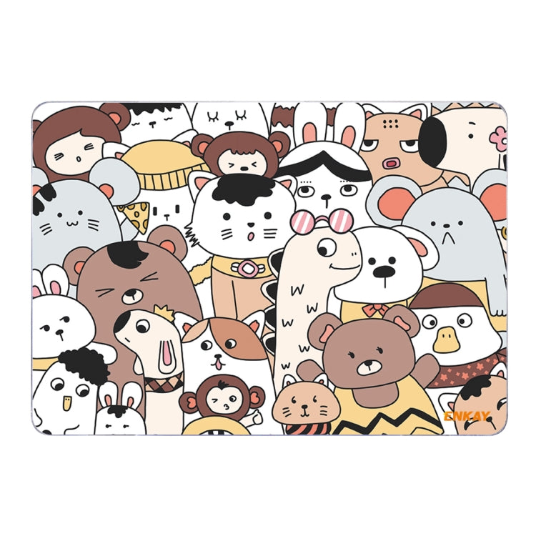 For MacBook Air 13.3 inch A1932 / A2179 / A2337 ENKAY Animal Series Pattern Laotop Protective Crystal Case(Animals No.1) - MacBook Air Cases by ENKAY | Online Shopping South Africa | PMC TechLife | Buy Now Pay Later Mobicred