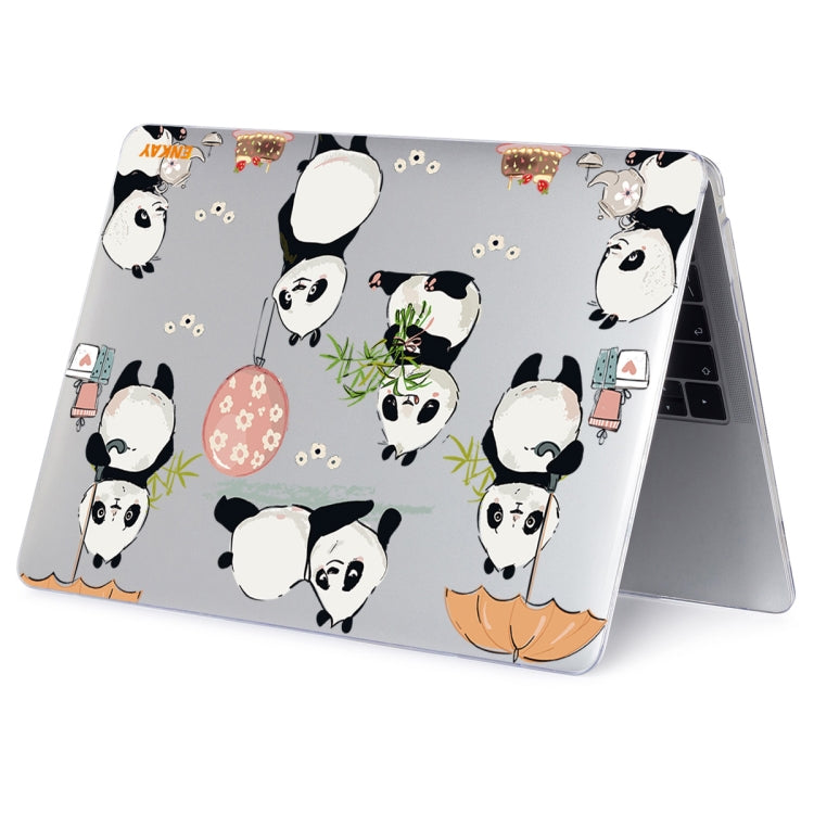 For MacBook Air 13.3 inch A1932 / A2179 / A2337 ENKAY Animal Series Pattern Laotop Protective Crystal Case(Panda) - MacBook Air Cases by ENKAY | Online Shopping South Africa | PMC TechLife