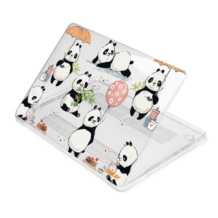ENKAY Animal Series Pattern Laotop Protective Crystal Case For MacBook Pro 13.3 inch A2251 / A2289 / A2338 2020(Panda) - MacBook Pro Cases by ENKAY | Online Shopping South Africa | PMC TechLife