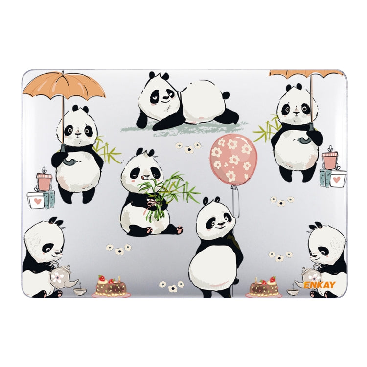 ENKAY Animal Series Pattern Laotop Protective Crystal Case For MacBook Pro 15.4 inch A1707 / A1990(Panda) - MacBook Pro Cases by ENKAY | Online Shopping South Africa | PMC TechLife | Buy Now Pay Later Mobicred