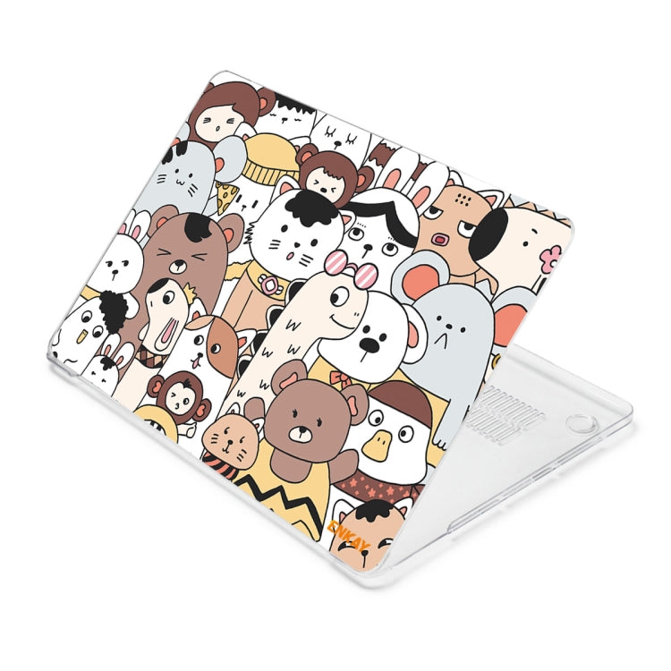 ENKAY Animal Series Pattern Laotop Protective Crystal Case For MacBook Pro 16 inch A2141(Animals No.1) - MacBook Pro Cases by ENKAY | Online Shopping South Africa | PMC TechLife