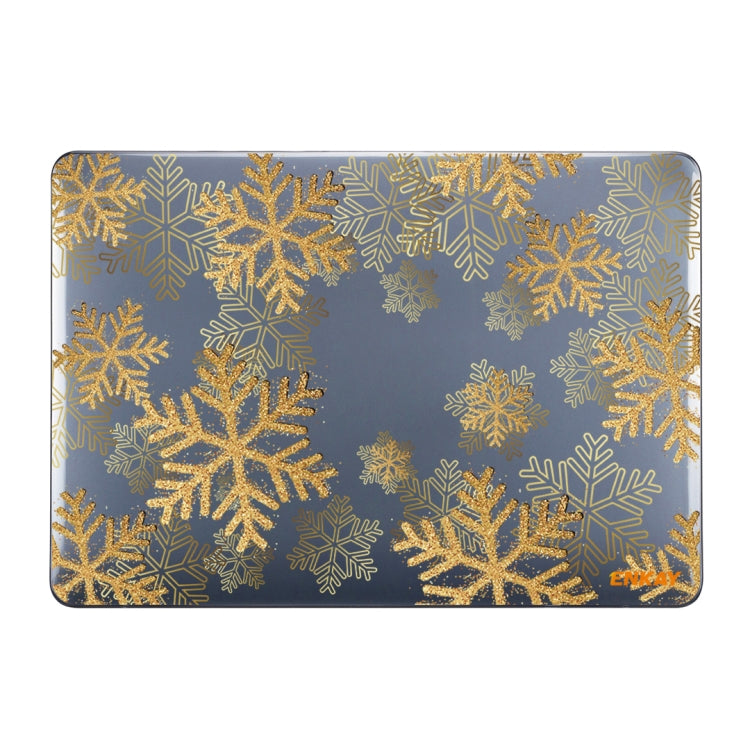 ENKAY Vintage Pattern Series Laotop Protective Crystal Case For MacBook Pro 13.3 inch A1706 / A1708 / A1989 / A2159(Golden Snowflake) - free shipping - PMC TechLife - Order now!