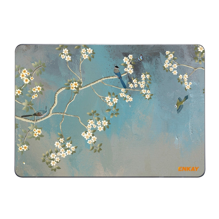 ENKAY Vintage Pattern Series Laotop Protective Crystal Case For MacBook Pro 13.3 inch A1706 / A1708 / A1989 / A2159(Magnolia) - MacBook Pro Cases by ENKAY | Online Shopping South Africa | PMC TechLife