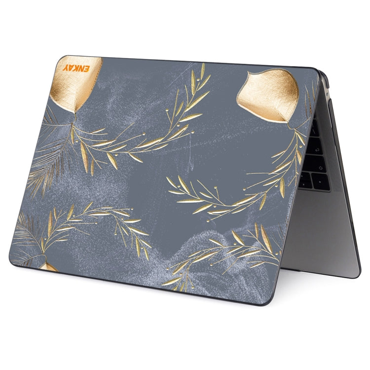 ENKAY Vintage Pattern Series Laotop Protective Crystal Case For MacBook Air 13.3 inch A1932 / A2179 / A2337(Wild Oats) - MacBook Air Cases by ENKAY | Online Shopping South Africa | PMC TechLife | Buy Now Pay Later Mobicred