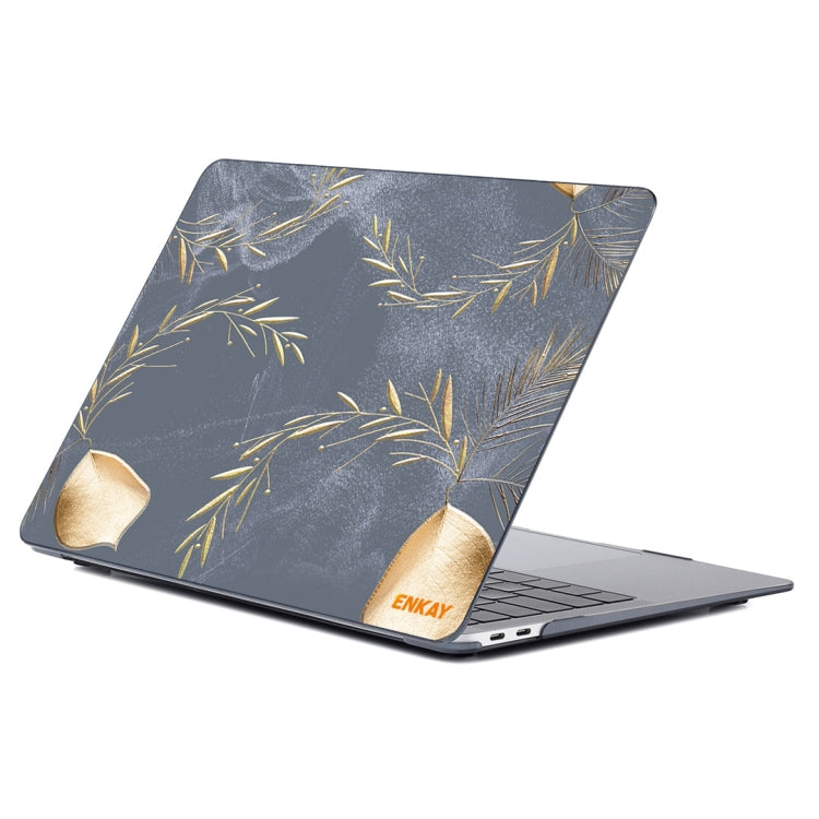 ENKAY Vintage Pattern Series Laotop Protective Crystal Case For MacBook Pro 14.2 inch A2442 (2021)(Wild Oats) - MacBook Pro Cases by ENKAY | Online Shopping South Africa | PMC TechLife