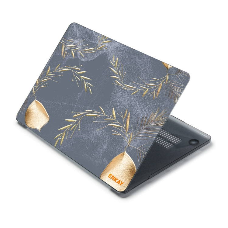 ENKAY Vintage Pattern Series Laotop Protective Crystal Case For MacBook Pro 16 inch A2141(Wild Oats) - MacBook Pro Cases by ENKAY | Online Shopping South Africa | PMC TechLife | Buy Now Pay Later Mobicred