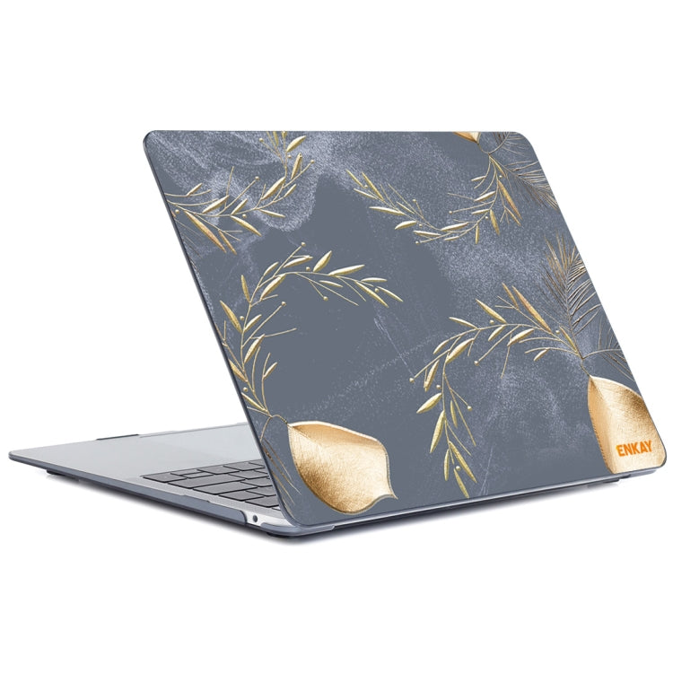 ENKAY Vintage Pattern Series Laotop Protective Crystal Case For MacBook Pro 16 inch A2141(Wild Oats) - MacBook Pro Cases by ENKAY | Online Shopping South Africa | PMC TechLife | Buy Now Pay Later Mobicred